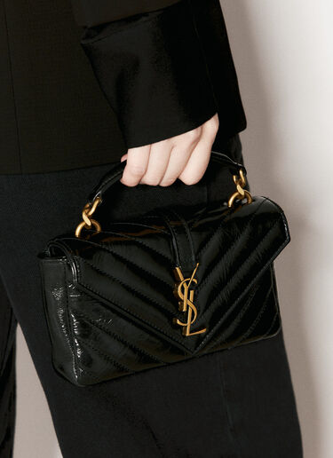 Saint Laurent Mini College Chain Shoulder Bag Black sla0255068