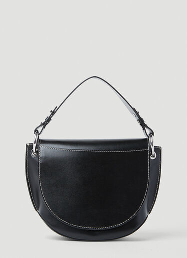GANNI Banner Saddle Handbag Black gan0253039