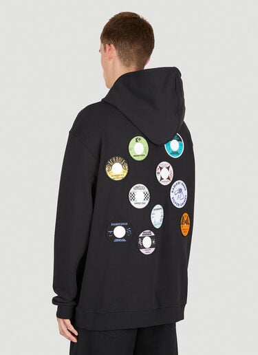 Raf Simons x Fred Perry Patched Hooded Sweatshirt Black rsf0150009