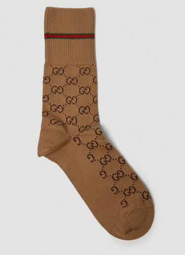 Gucci GG Socks Camel guc0350003