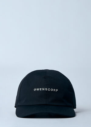 Rick Owens Logo Motif Baseball Cap Black ric0160001