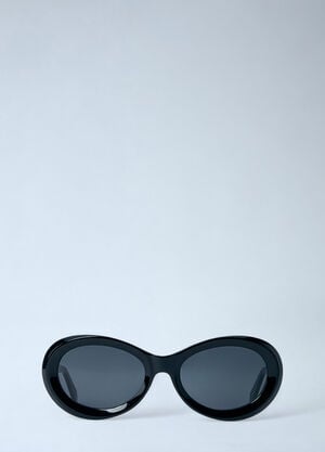 TOTEME Oval Sunglasses Black tot0261010