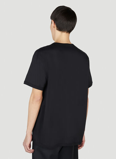 Alexander McQueen 로고 프린트 티셔츠 Black amq0151022