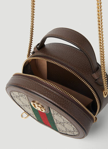 Gucci Round Mini Shoulder Bag Brown guc0251126