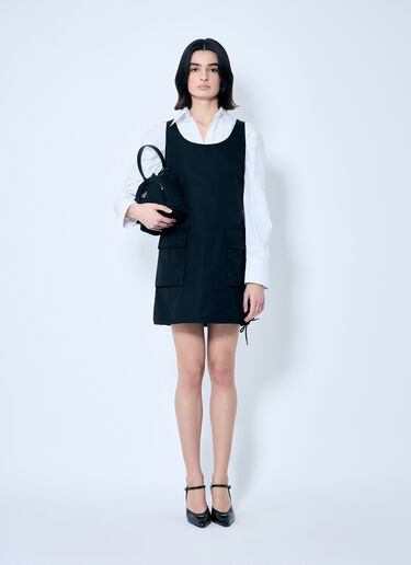 Prada Re-Nylon Mini Dress Black pra0260021