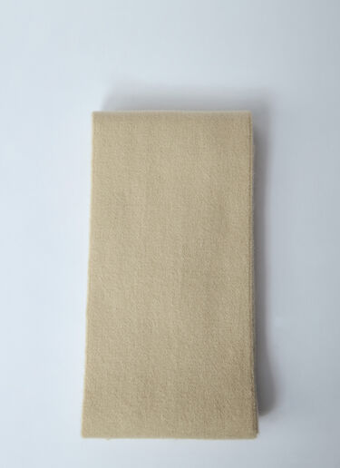 Burberry Check Label Cashmere Scarf Beige bur0159032