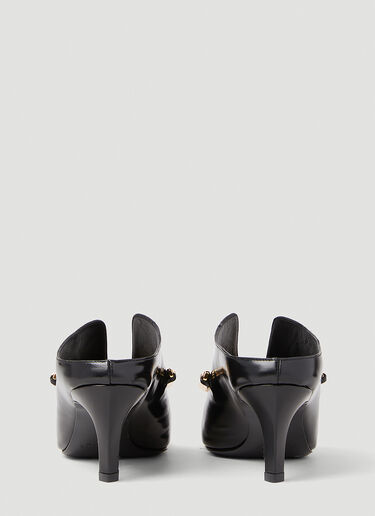 Jil Sander Metallic Arch 小猫跟穆勒鞋 黑色 jil0251041