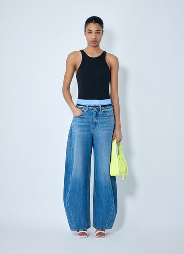 Alexander Wang Wide-Leg Denim Trousers Blue awg0264011