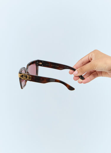 Gucci 猫眼形太阳镜 棕 gus0257006