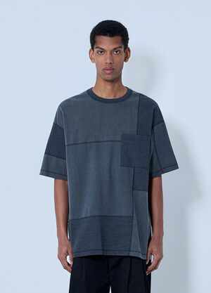 Comme des Garçons Homme Patchwork Cotton T-Shirt Grey cdh0164007