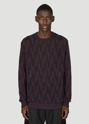 Dries Van Noten Jacquard Knit Sweater Black dvn0156043