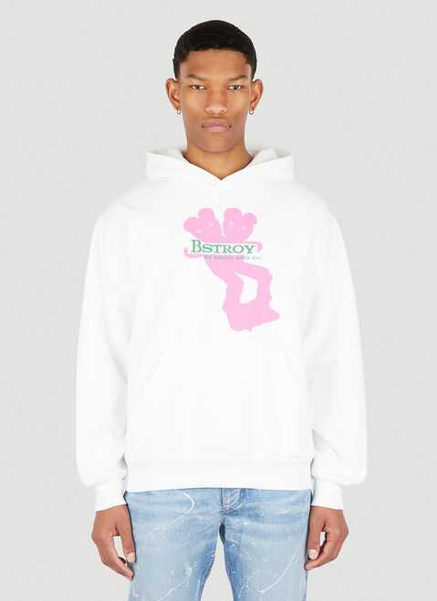 Bstroy Teddy (B).ear Hooded Sweatshirt Black bst0350020