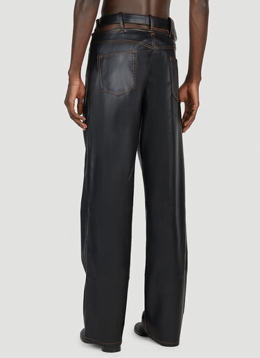 Y/Project Y-Buckle Belt Pants Black ypr0152012