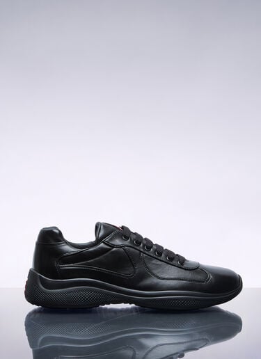 Prada America's Cup Leather Sneakers Black pra0158019