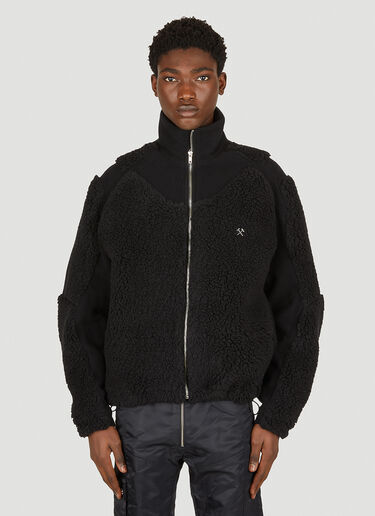 GmbH Panelled Fleece Jacket Black gmb0150016