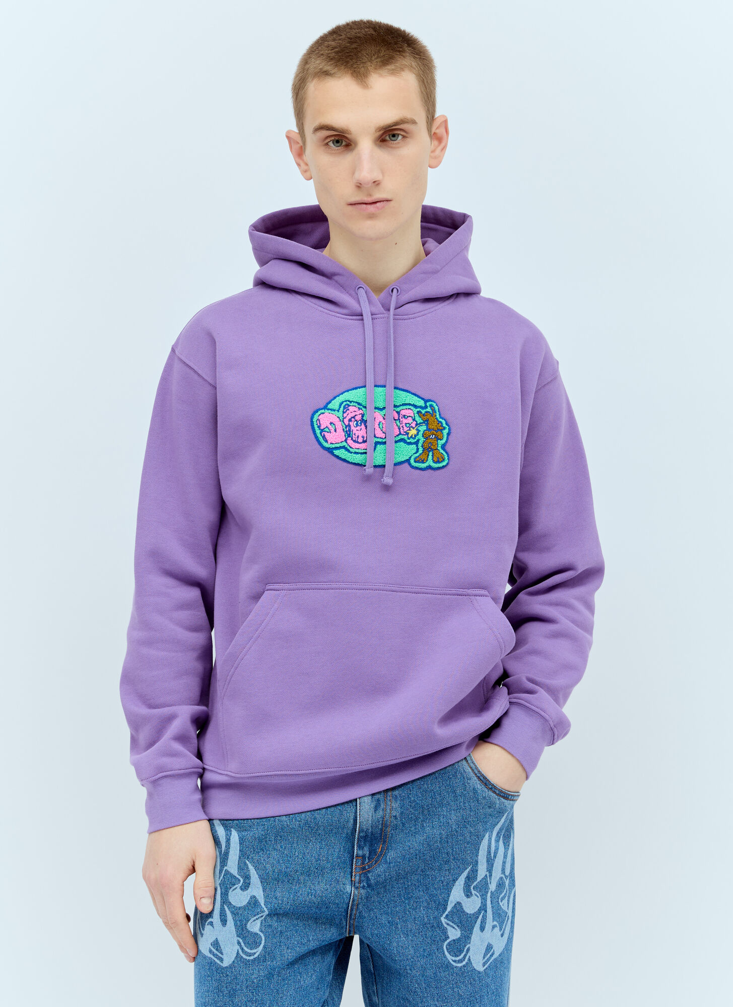 Shop Dime Walk Hooded Sweatshirt In Purple