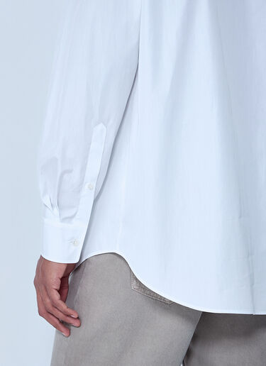 The Row Cotton Poplin Long-Sleeve Shirt White row0164002