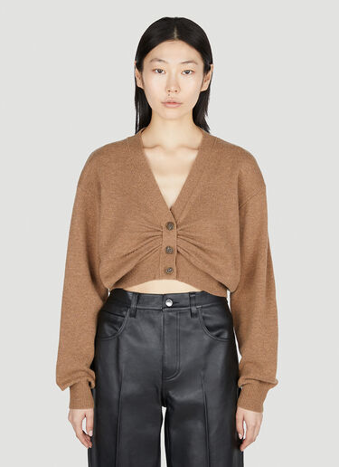 Alexander Wang 드레이프 카디건 브라운 awg0251028