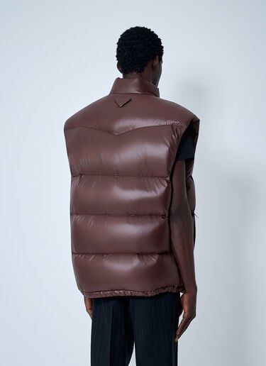 Re-Nylon Down Vest Prada Re-Nylon Down Vest Brown pra0162012