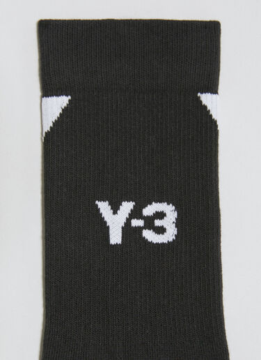 Y-3 High-Top Logo Socks Black yyy0356031