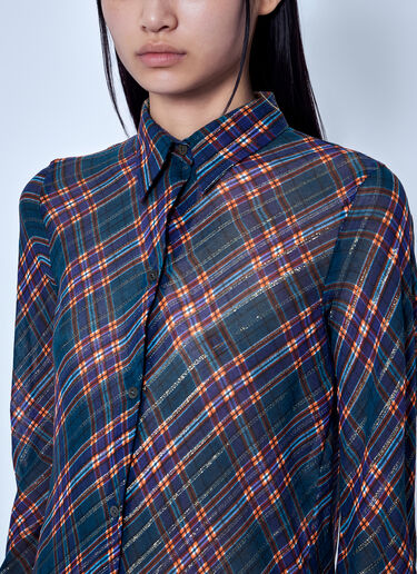 LN-CC® - Dries Van Noten: Fitted Floor-Length Shirt Dress - Multicolor Dries Van Noten Fitted Floor-Length Shirt Dress Multicolor dvn0266003