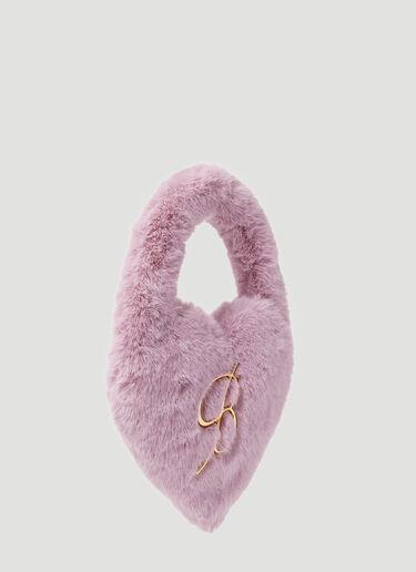 Fluffy Logo Plaque Handbag Blumarine Fluffy Logo Plaque Handbag Pink blm0252042