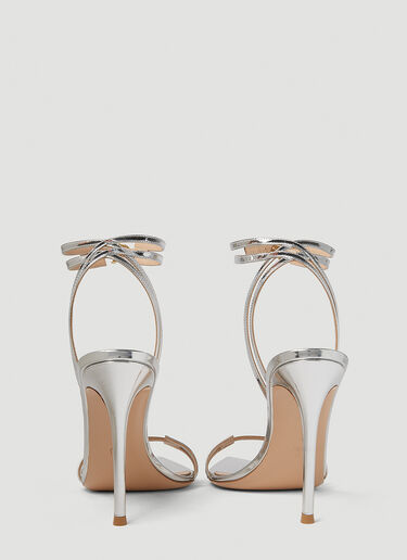 Gianvito Rossi Strappy High Heeled Sandals Silver gia0251002