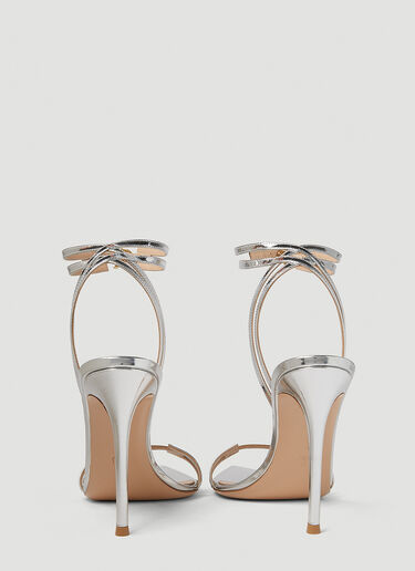 Gianvito Rossi 绊带高跟凉鞋 银色 gia0251002