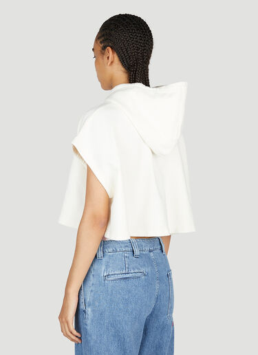 Ouroboros Snake Cropped Hooded Sweatshirt Marni x No Vacancy Ouroboros Snake Cropped Hooded Sweatshirt White mvy0253008
