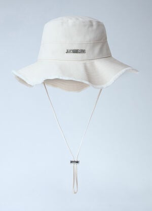 Jacquemus Le Bob Artichaut Bucket Hat White jac0366001