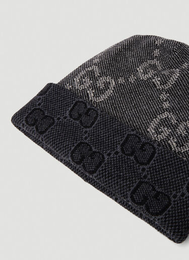 Gucci GG Motif Beanie Hat Grey guc0152201