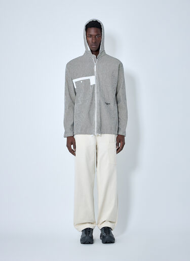 Stone Island Striped Hooded Jacket Navy sto0164047