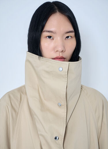 LN-CC® - Toteme: Oversized Cotton Trench - Beige Toteme Oversized Cotton Trench Beige tot0265002