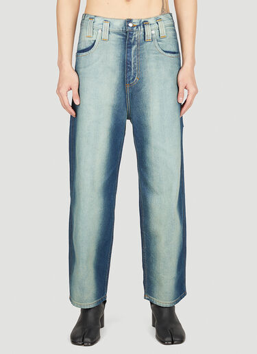 Eckhaus Latta 배기 진 블루 eck0351004