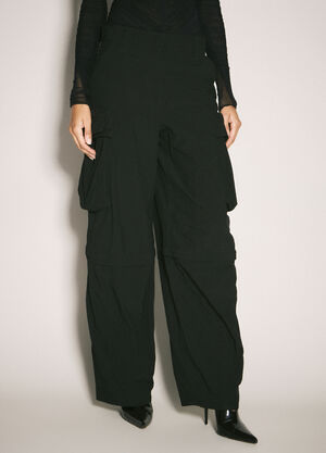 Alexander Wang Logo Cargo Pants Black awg0257005