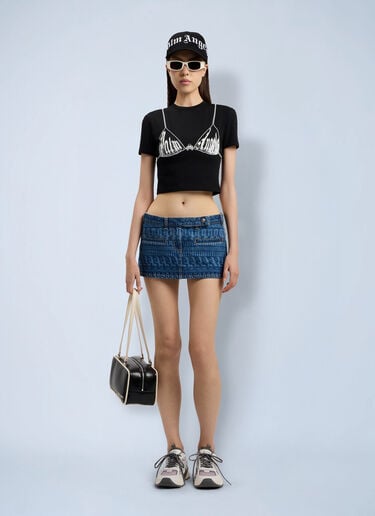 Palm Angels Palm Bra Baby T-Shirt Black pma0264221