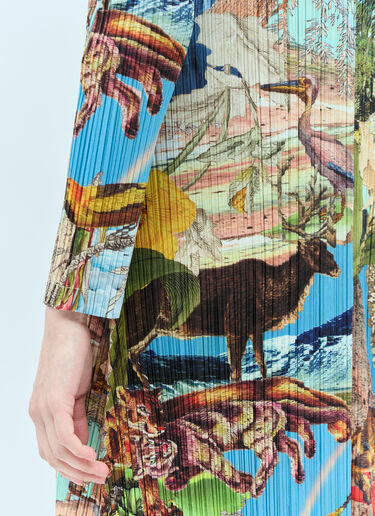 Aurora Jungle Coat Pleats Please Issey Miyake Aurora Jungle Coat Multicolour plp0255011