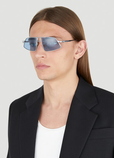 Han Kjøbenhavn Demo High Avaitor Sunglasses Blue has0353004