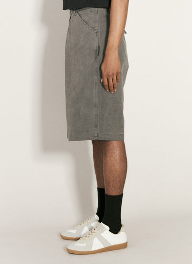 Boiler Room Canvas Heavy Shorts Grey bor0156008