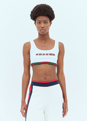 Gucci Logo Print Tank Top White guc0257006