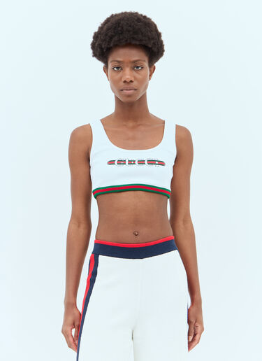 Gucci Logo Print Tank Top White guc0257006