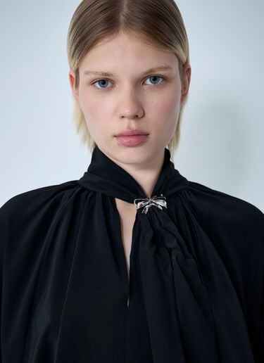 Max Mara Silk Blouse Black max0261009