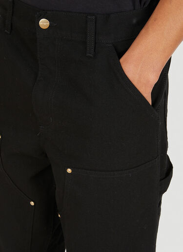 Carhartt WIP 더블 니 팬츠 블랙 wip0148138