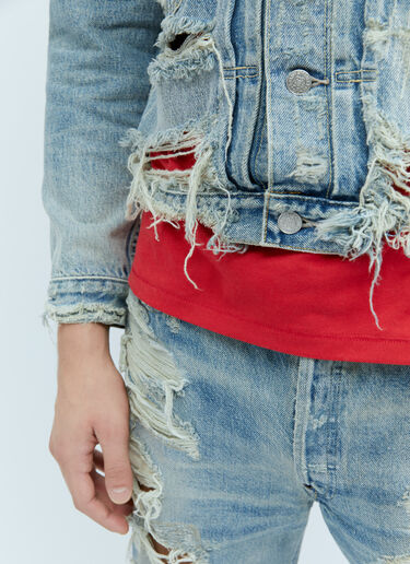 Type II Distressed Trucker Jacket Kenzo x Levi's Type II Distressed Trucker Jacket Blue klv0156008