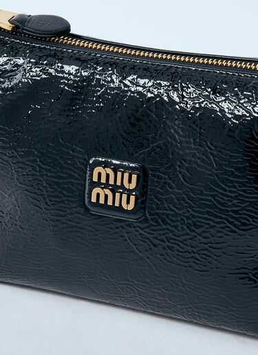 Miu Miu Patent Naplack Shoulder Bag Black miu0259043