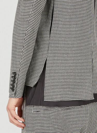 Sulvam Houndstooth Raw Hem Blazer Grey sul0150005