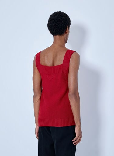 LN-CC® - Prada: Shetland Wool Tank Top - Red Prada Shetland Wool Tank Top Red pra0166211