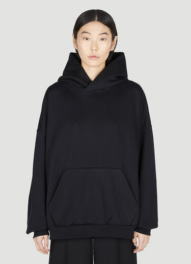 Balenciaga 로고 프린트 후드 스웨트셔츠 블랙 bal0251019