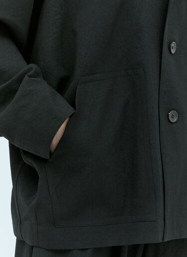 Issey Miyake Ease Wool Jacket Black ism0255010