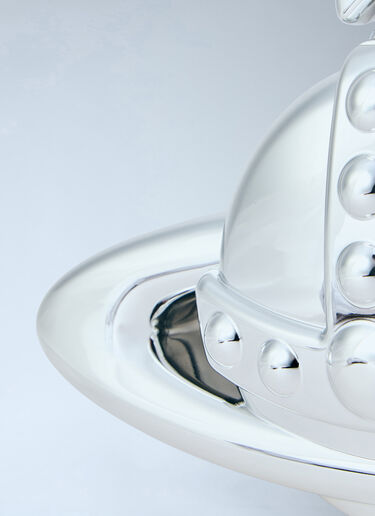 Vivienne Westwood 3D Orb Clutch Bag Silver vvw0263024